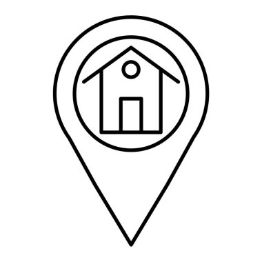 konum pin simgesi vektör illüstrasyonu