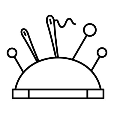 Aksesuar simgesi vektör illüstrasyonu dikiliyor