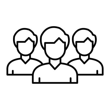 Takım simgesi vektör illüstrasyonu