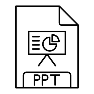 dosya biçimi simgesi, vektör illüstrasyonu
