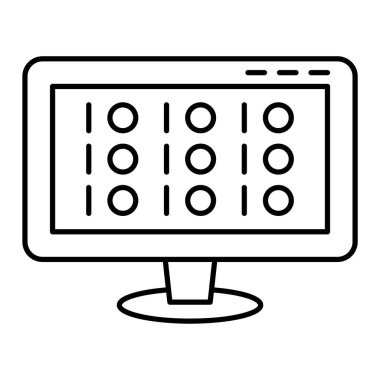 Bilgisayar. Web simgesi basit illüstrasyon