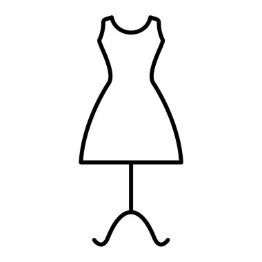 Elbise. Web simgesi basit illüstrasyon