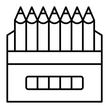 Kalemler. Web simgesi basit illüstrasyon