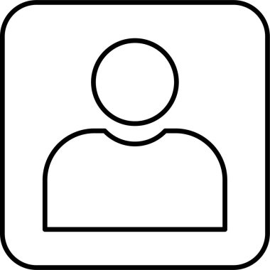 kullanıcı. Web simgesi basit illüstrasyon