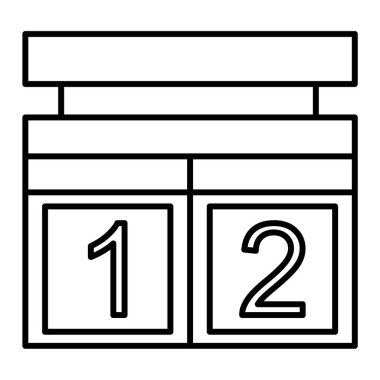 Takvim simgesi, vektör çizimi