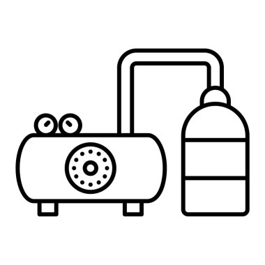 Gıda ve teknoloji ikonunun vektör illüstrasyonu