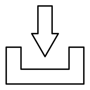 Okun vektör simgesini indir. İllüstrasyon biçimi beyaz arkaplanda çift renkli düz simgedir.