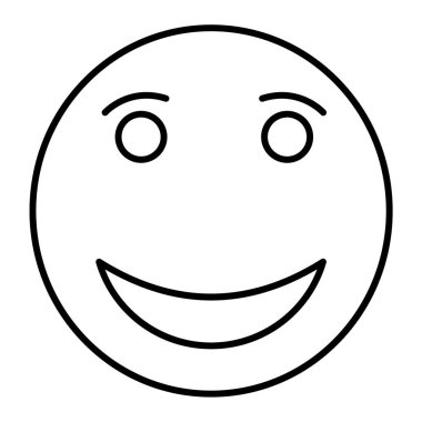 yüz ifadesi simge vektör illüstrasyon tasarımı