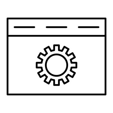 Ayarlama. Web simgesi basit illüstrasyon