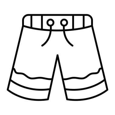 Bir mayo simgesinin vektör illüstrasyonu