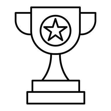 kupa simgesi vektör illüstrasyonu