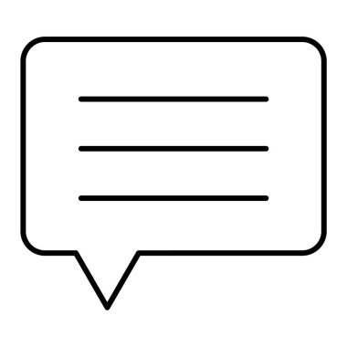 Sohbet mesajı vektör illüstrasyonu