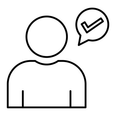 kullanıcı. Web simgesi basit illüstrasyon