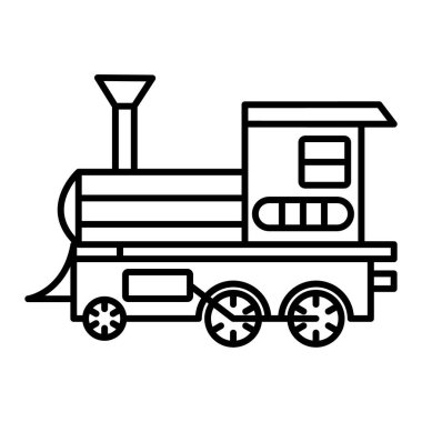 tren simgesi vektör illüstrasyonu