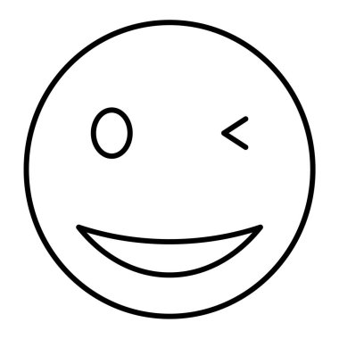 yüz ifadesi simge vektör illüstrasyon tasarımı