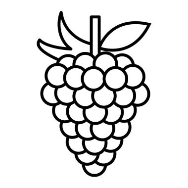 ahududu meyve ikonu vektör illüstrasyon tasarımı