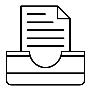 Belge. Web simgesi basit illüstrasyon