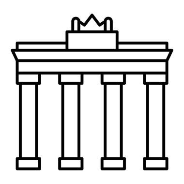 Bina. Web simgesi vektör illüstrasyonu