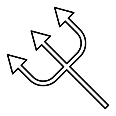 Mızrak simgesi vektör illüstrasyonu