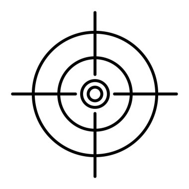hedef simge vektör illüstrasyonu