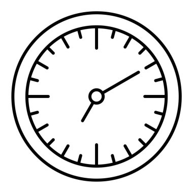 Saat simgesi. vektör illüstrasyonu