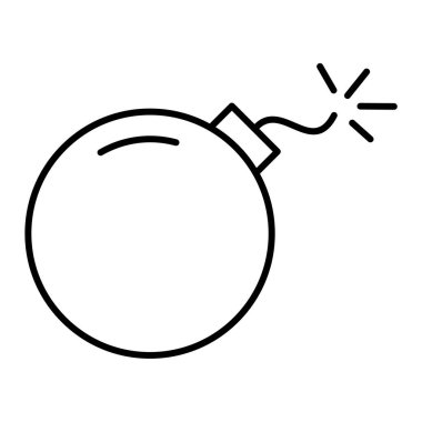 Bomba ikonu. Web için dinamit vektör simgelerinin özet çizimi