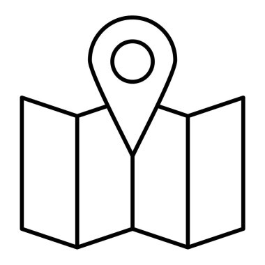 Harita iğnesi. Web simgesi