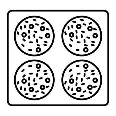 Pizza ikonu. Yemek sembolü. vektör illüstrasyonu