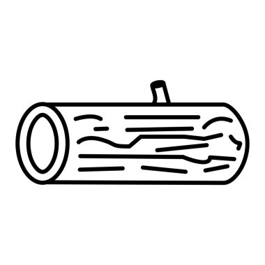 Bir ağaç kütüğünün vektör çizimi