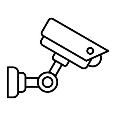 Güvenlik kamerası simgesi. cctv sistem vektör illüstrasyon sembolü tasarımı