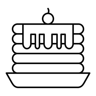 kek ikonu vektör illüstrasyonu