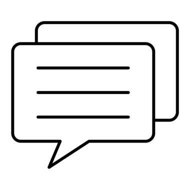 Sohbet mesajı vektör illüstrasyonu