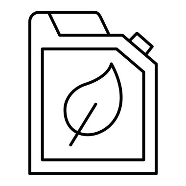 Eko yakıt ikonunun vektör illüstrasyonu