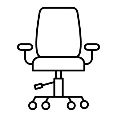 Ofis koltuğu ikonu. vektör illüstrasyonu