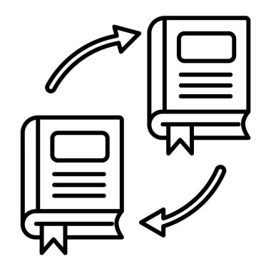 kitap simgesi vektör illüstrasyonu