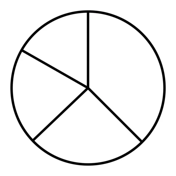 Ikona Diagramu Černém Stylu Izolované Bílém Pozadí — Stockový vektor