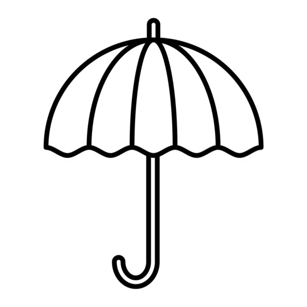 Umbrella Icon Outline Illustration Parasol Vector Symbol — Stock Vector