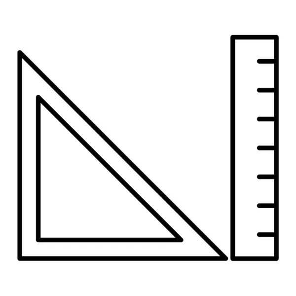 标尺图标矢量插图 — 图库矢量图片