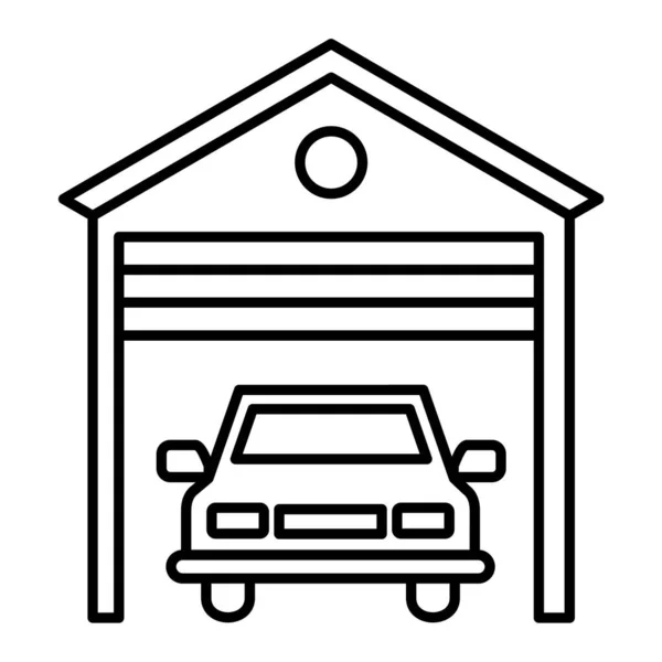 Auto Garage Icona Vettoriale Illustrazione — Vettoriale Stock