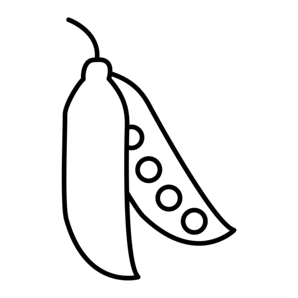 漫画のエンドウ豆のベクトル図 — ストックベクタ