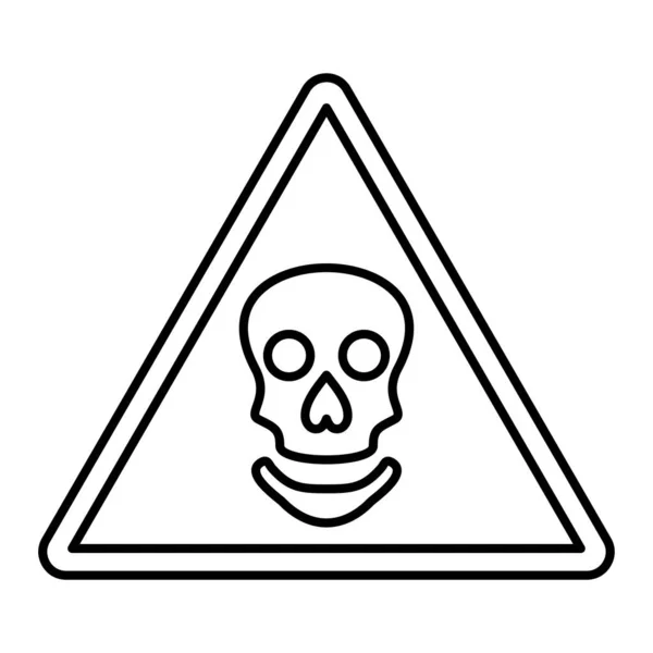 Icono Señal Peligro Símbolo Advertencia Peligro Precaución Protección Seguridad Riesgo — Vector de stock