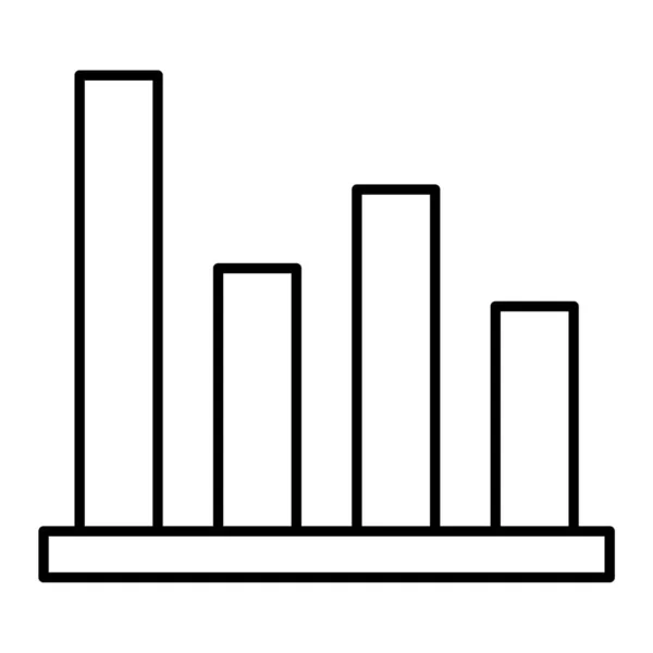 Ikona Wykresu Słupkowego Ilustracja Wektora — Wektor stockowy