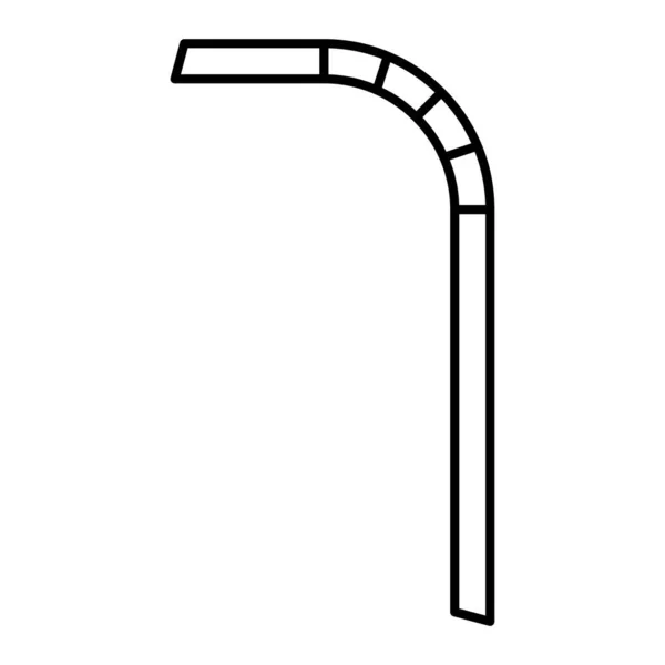 パイプのラインアイコン Web用の杖ロープベクトルアイコンの簡単なイラスト — ストックベクタ