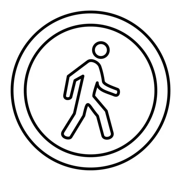 Man Walking Icon Vector Illustration — Stock Vector