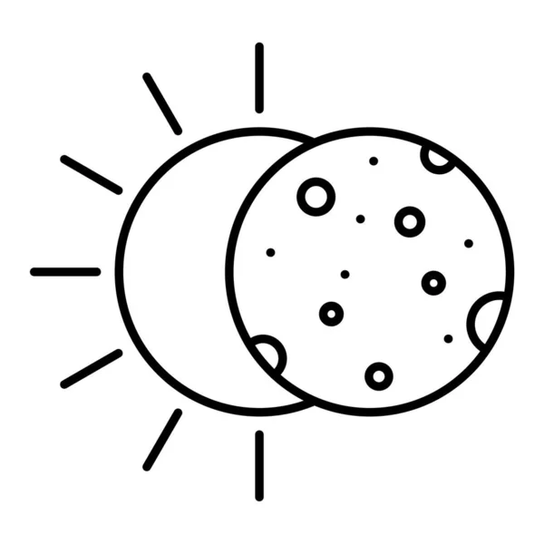 Sun Moon Icon Vector Illustration — Stock Vector