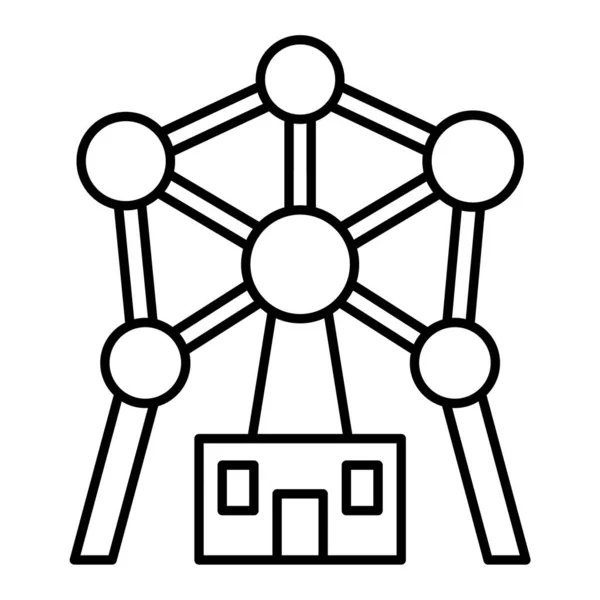 Liniensymbol Des Roboters Mit Händen Vektorillustration — Stockvektor