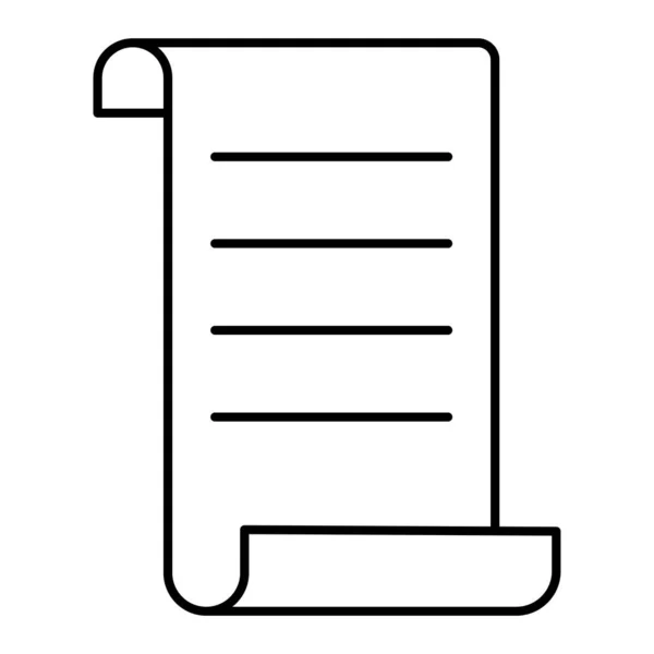 書類のアイコン ウェブ用の紙ベクトルのアイコンの概略図 — ストックベクタ