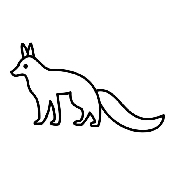 Vektorillustration Eines Niedlichen Cartoon Fuchses — Stockvektor
