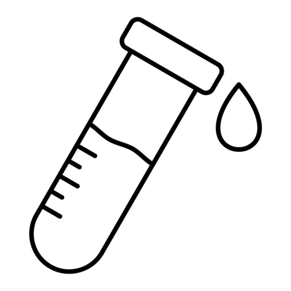 Test Tube Icon Outline Medical Flask Vector Symbol Stock Illustration — ストックベクタ
