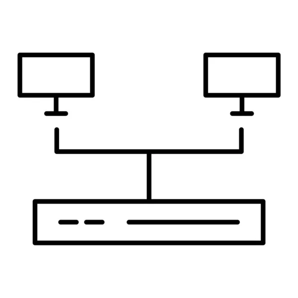 Netzwerk Sharing Symbol Vektor Illustration — Stockvektor